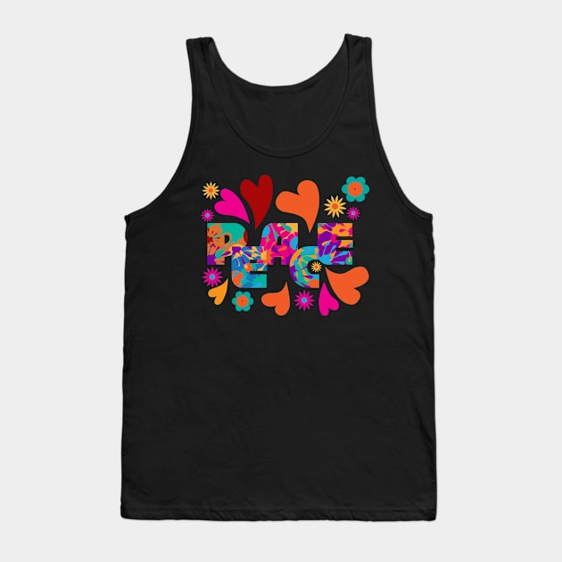 Hippie Peace colorful summer design Tank Top by Hispaniola-Fineart